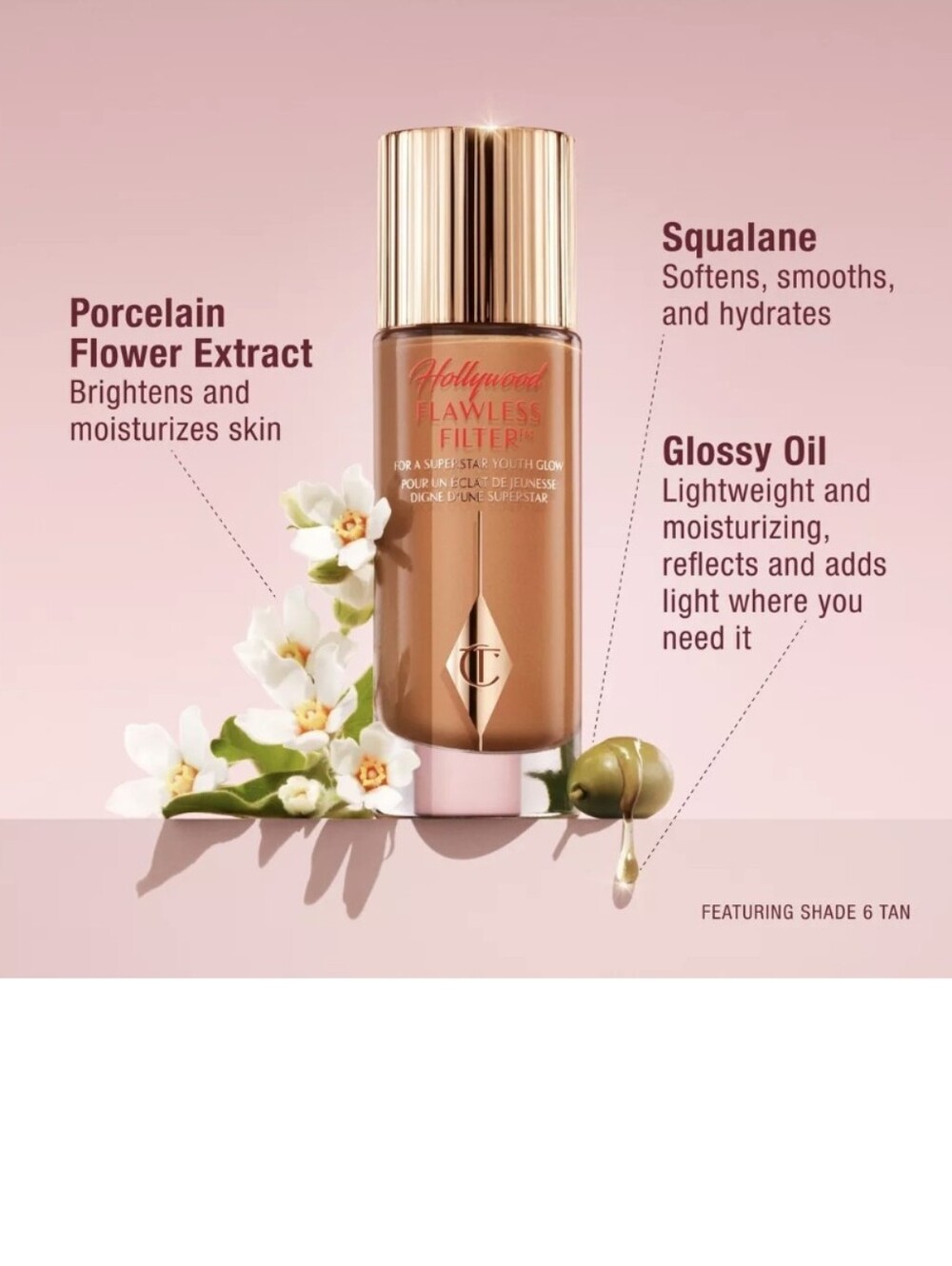 Charlotte Tilbury Hollywood Flawless Filter: 2.5 Fair, 30ml/1oz (Full Size), NIB - Picture 7 of 11